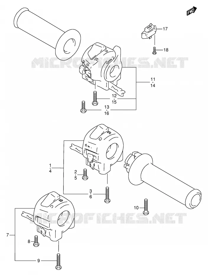 SCHAKELAARS (MODELE V/W/X) Suzuki MOTO 600 BANDIT 1997  GSF600UV(E2)