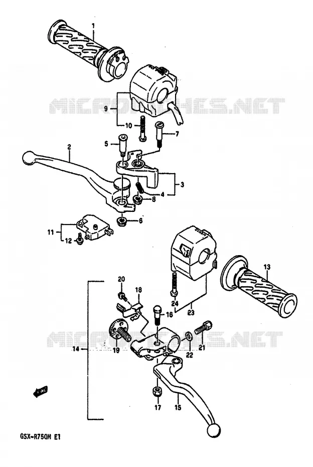 SCHAKELAARS Suzuki MOTO 750 GSX-R 1991  GSX-R750M