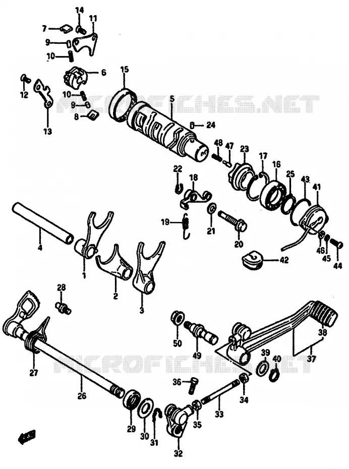 SCHAKELEN ASSY Suzuki MOTO 750 GSX-R 1985  GSX-R750F(F/G/H)