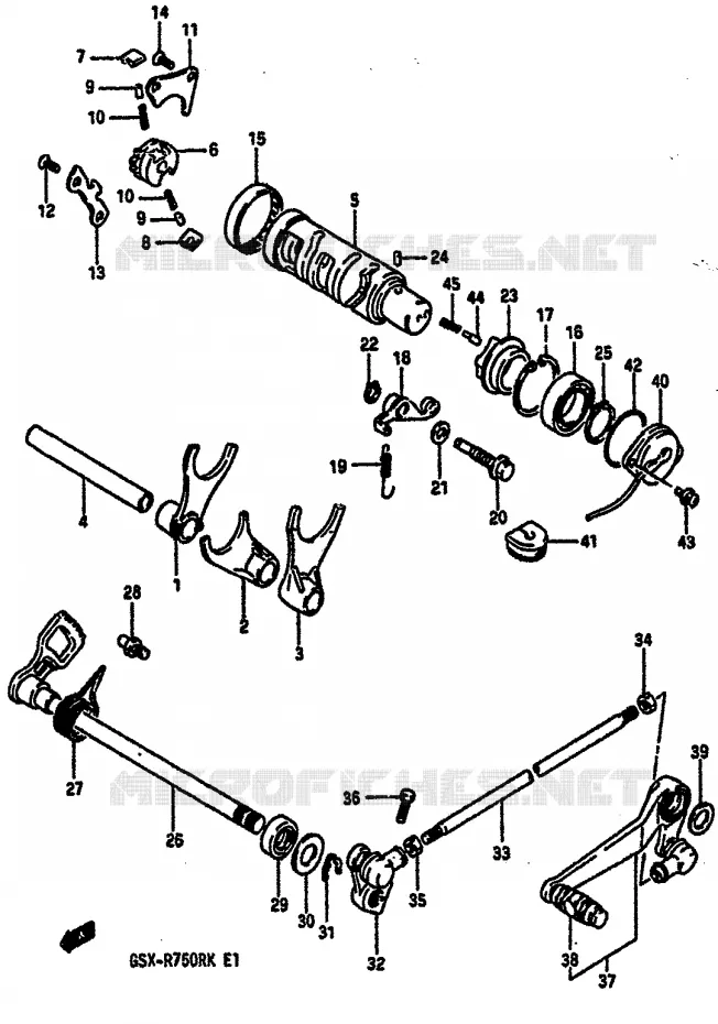 SCHAKELEN ASSY Suzuki MOTO 750 GSX-R 1989  GSX-R750RK