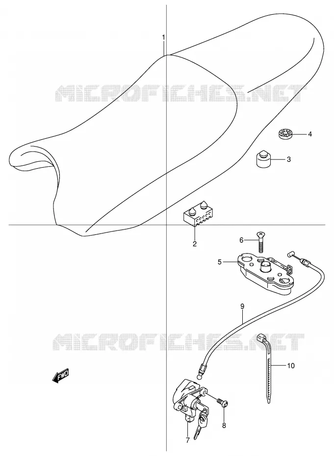 SEAT Suzuki MOTO 600 BANDIT 2004  GSF600UK4(E2)