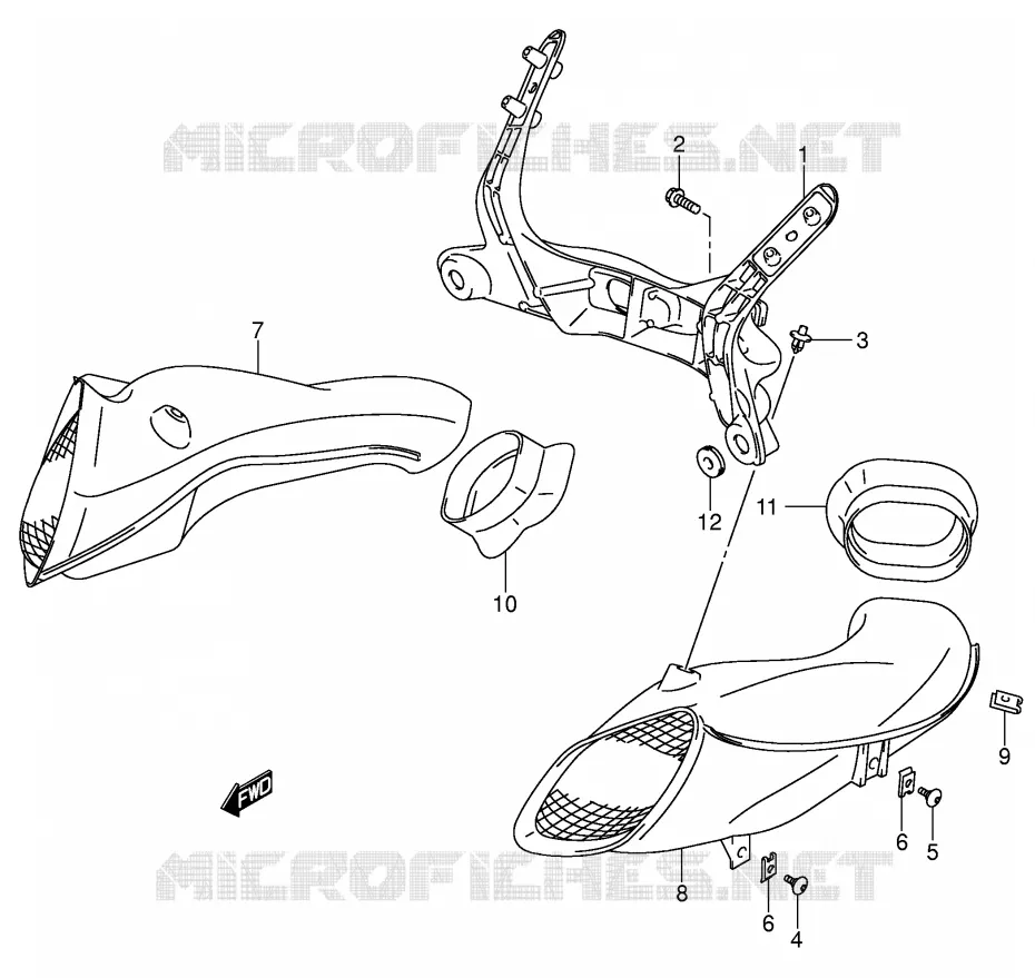 SIDE KUIP Suzuki MOTO 600 GSX-R 2004  GSX-R600U3K4(E2)