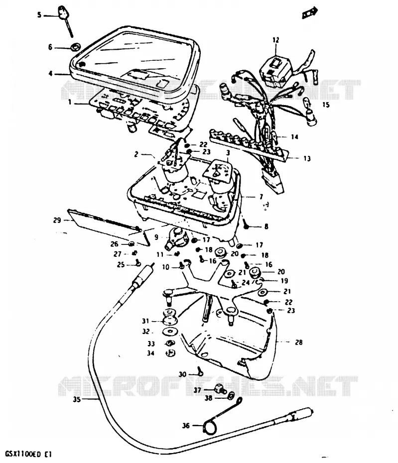 SNELHEIDSMETER (GSX1100ESD) Suzuki MOTO 1100 GSX 1983  GSX1100XD(Z/D)