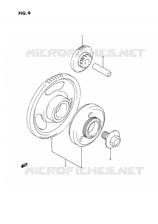 STARTMOTOR CLUTCH Suzuki MOTO 1100 GSX-F 1994  GSX1100FR(E2)