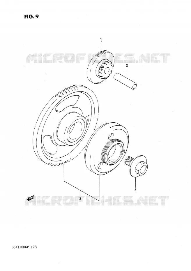 STARTMOTOR CLUTCH Suzuki MOTO 1100 GSX-G 1992  GSX1100GN(E28)