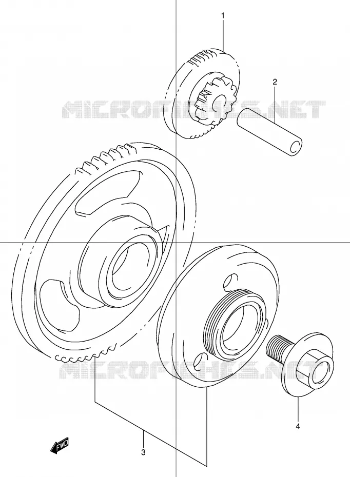 STARTMOTOR CLUTCH Suzuki MOTO 600 BANDIT 2004  GSF600ZUK4(E2)