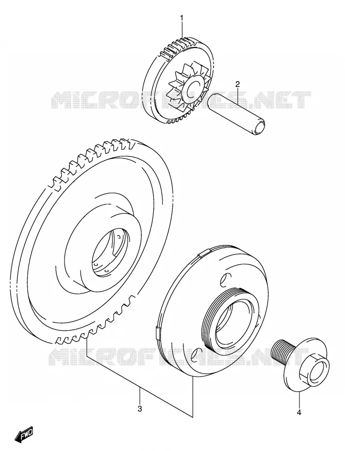 STARTMOTOR CLUTCH Suzuki MOTO 650 BANDIT 2006  GSF650SUAK6(E2)