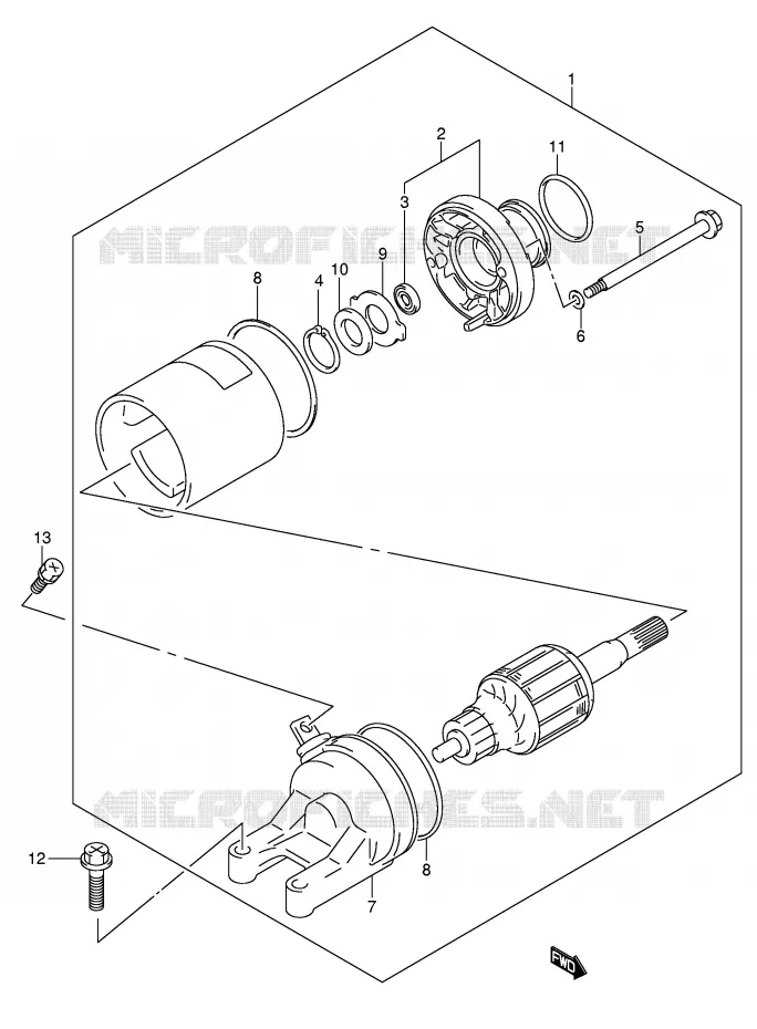 STARTMOTOR Suzuki MOTO 650 BANDIT 2005  GSF650AK5(E2)