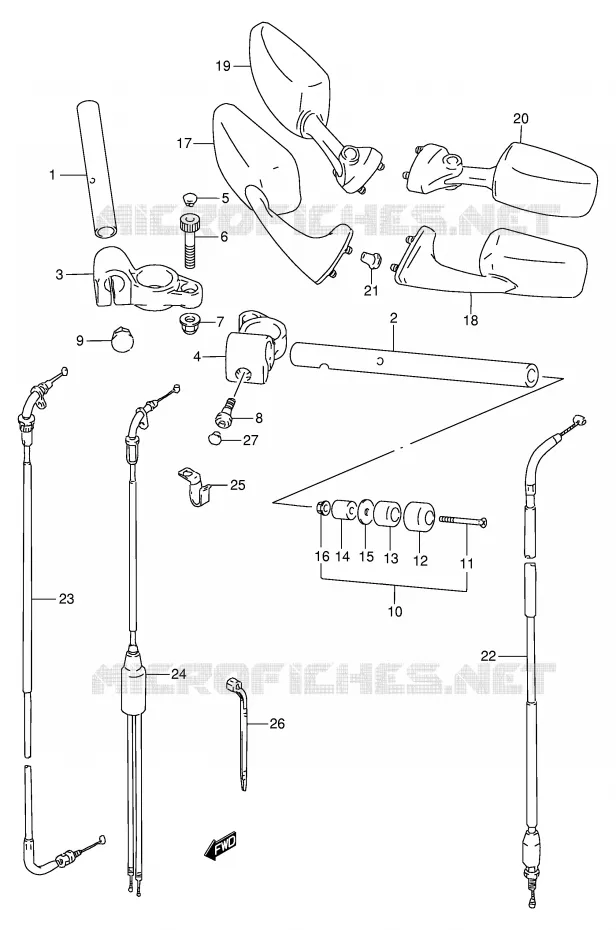 STUUR Suzuki MOTO 250 GSX 1991  GSX250FM(E24)