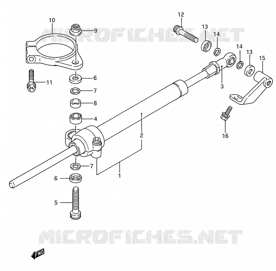 STUURDEMPER (MODELE N/P) Suzuki MOTO 750 GSX-R 1993  GSX-R750WP(E28)