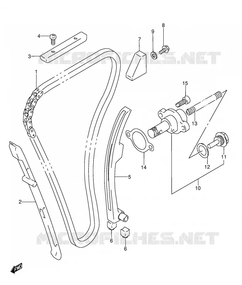 TIMING Suzuki MOTO 1100 GSX-R 1998  GSX-R1100WW(E28)
