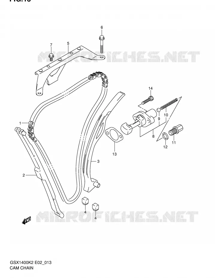 TIMING Suzuki MOTO 1400 GSX 2004  GSX1400U1K4(E2)