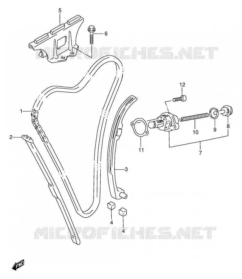 TIMING Suzuki MOTO 600 BANDIT 1998  GSF600WSUW(E2)