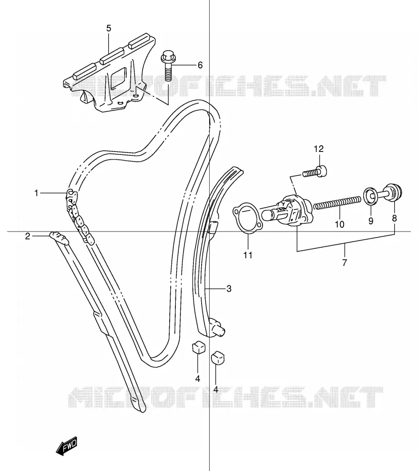 TIMING Suzuki MOTO 600 BANDIT 2004  GSF600ZUK4(E2)