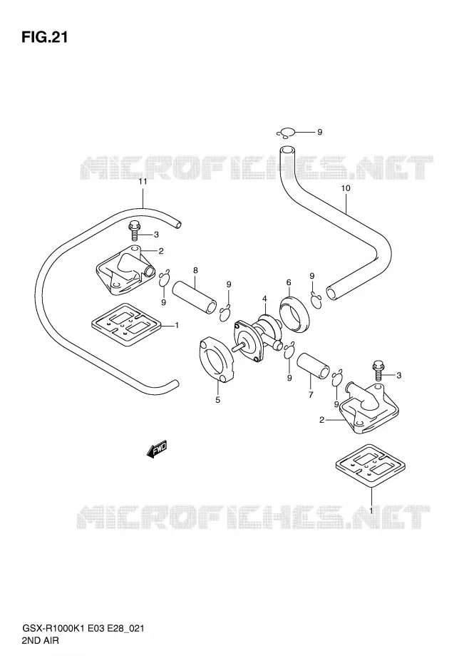 ANTI VERVUILINGS SYSTEM Suzuki MOTO 1000 GSX-R 2001  GSX-R1000K1(E3/E28)