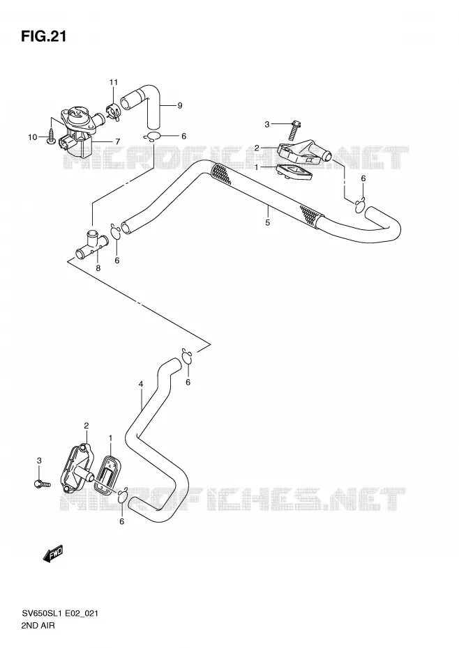 ANTI VERVUILINGS SYSTEM Suzuki MOTO 650 SV 2011  SV650SAL1(E2)