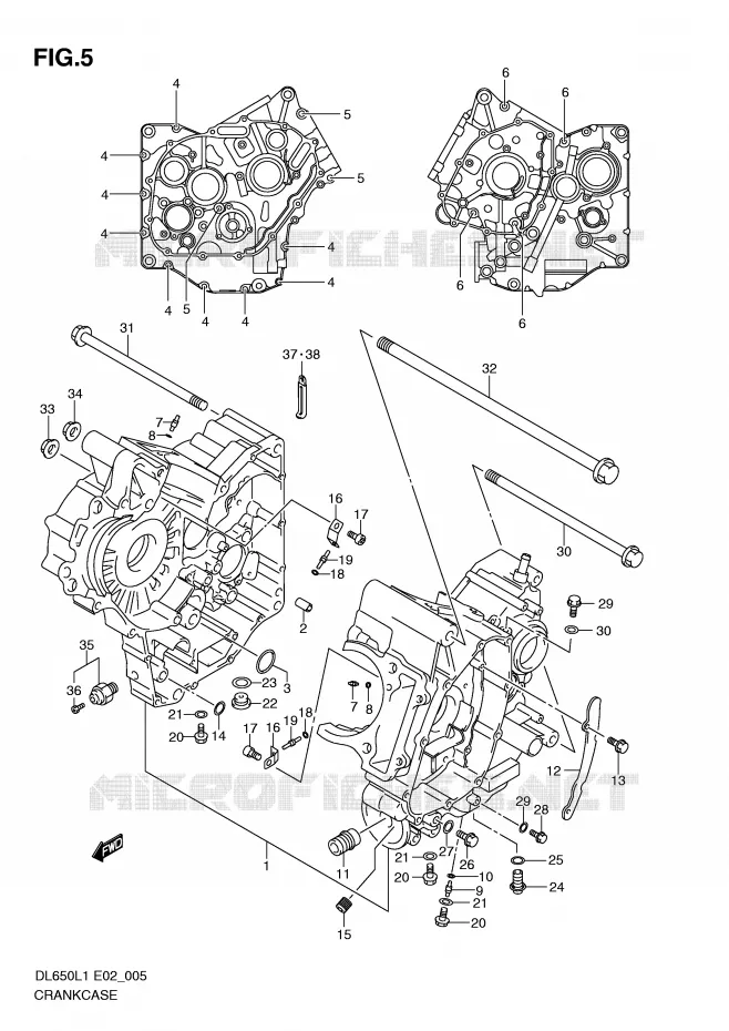 CASING Suzuki MOTO 650 V-STROM 2011  DL650L1(E2)