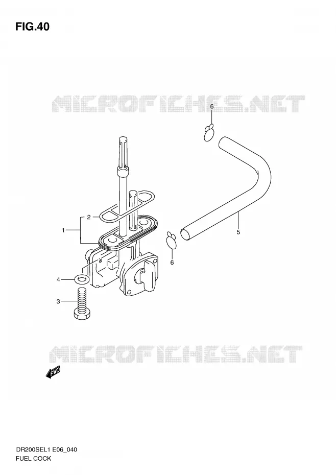 FUEL COCK Suzuki MOTO 200 DR 2011  DR200SEL1(E6)
