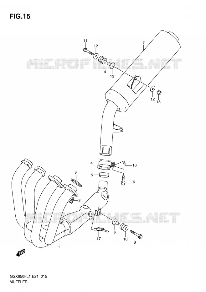 GELUIDDEMPER Suzuki MOTO 650 GSX-F 2011  GSX650FUL1(E21)