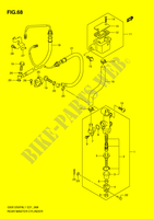 ACHTER HOOFDREMCILINDER voor Suzuki GSX-F 1250 2012