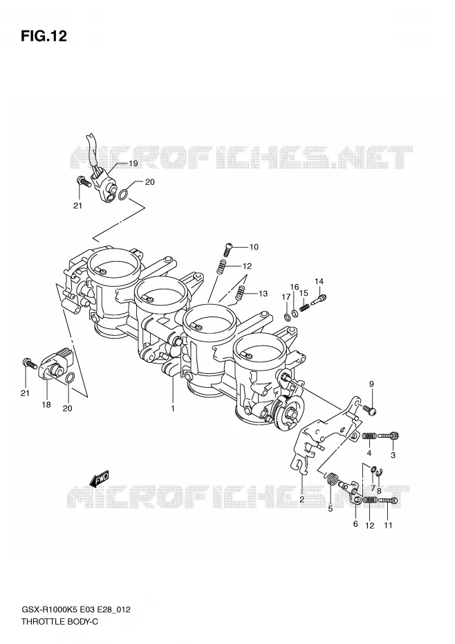 BRANDSTOFINJECTIE ASSY Suzuki MOTO 1000 GSX-R 2005  GSX-R1000 K5 (E28)