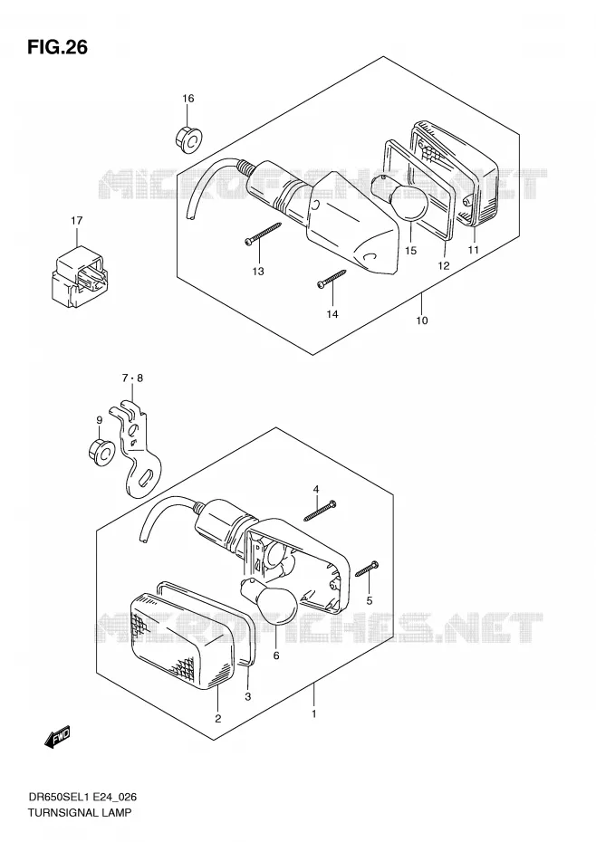 INDICATOREN Suzuki MOTO 650 DR 2011  DR650SE L1(E24)