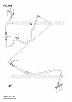 ACHTER REMSLANG (AN650L1 E19) voor Suzuki BURGMAN 650 2011