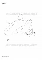 FRONT FENDER voor Suzuki V-STROM 1000 2011