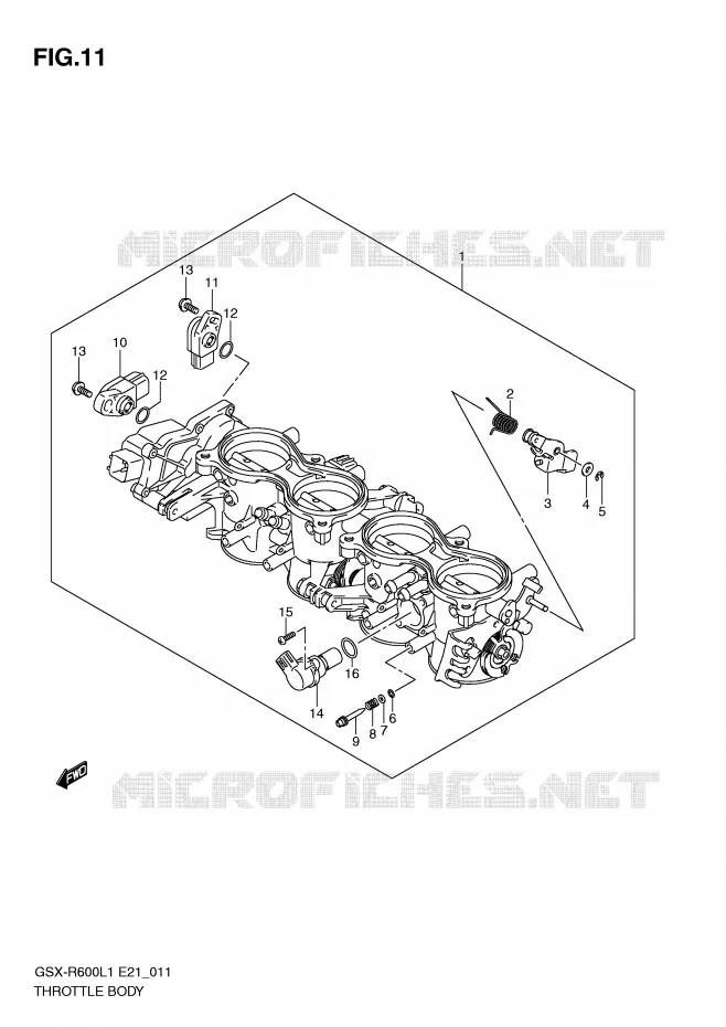 BRANDSTOFINJECTIE ASSY Suzuki MOTO 600 GSX-R 2011  GSX-R600UEL1(E21)