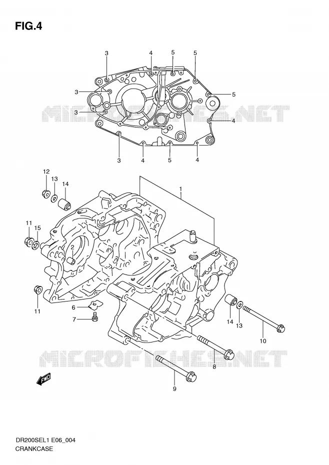 CASING Suzuki MOTO 200 DR 2011  DR200SEL1(E6)