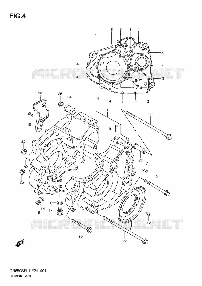 CASING Suzuki MOTO 650 DR 2011  DR650SE L1(E24)
