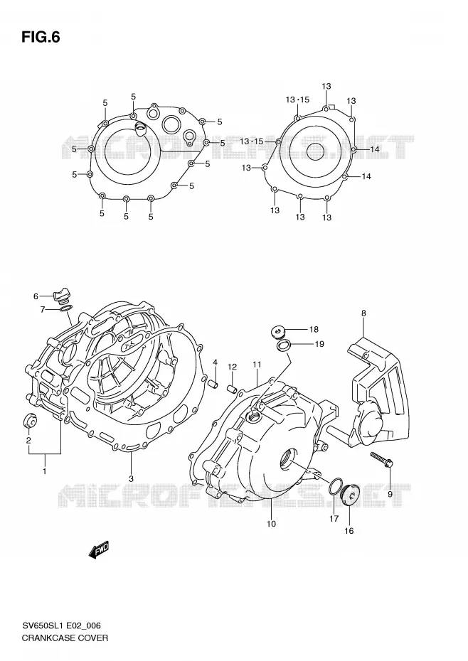 CASING Suzuki MOTO 650 SV 2011  SV650SUL1(E2)