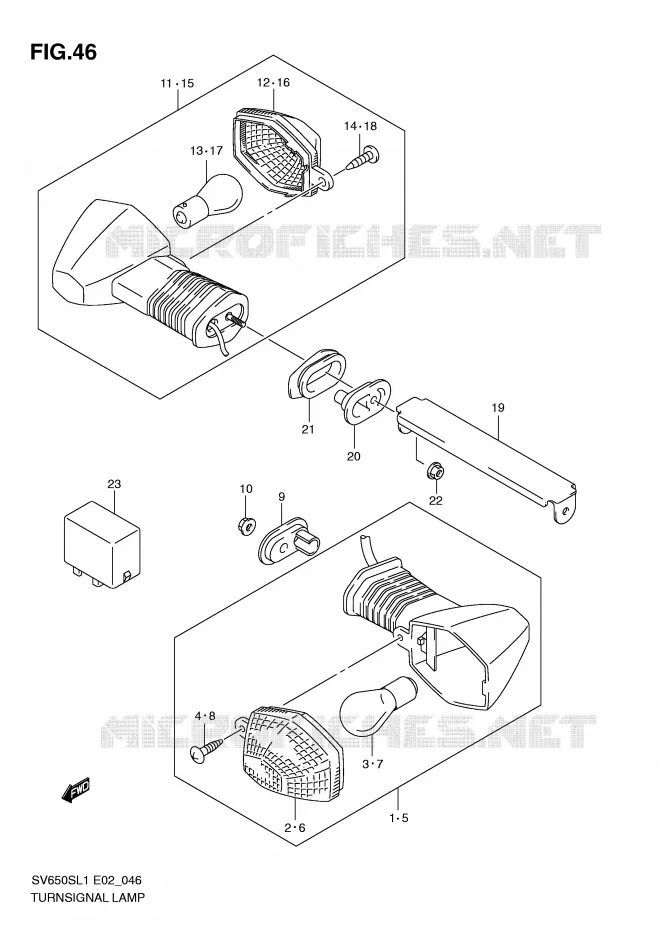 INDICATOREN Suzuki MOTO 650 SV 2011  SV650SL1(E2)