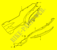 ONDERAANKLEDING (MODELE W/X) voor Suzuki BURGMAN 250 2000