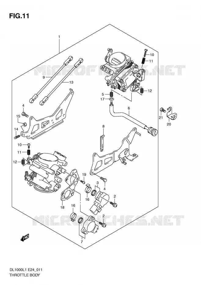 BRANDSTOFINJECTIE ASSY Suzuki MOTO 1000 V-STROM 2011  DL1000L1(E24)