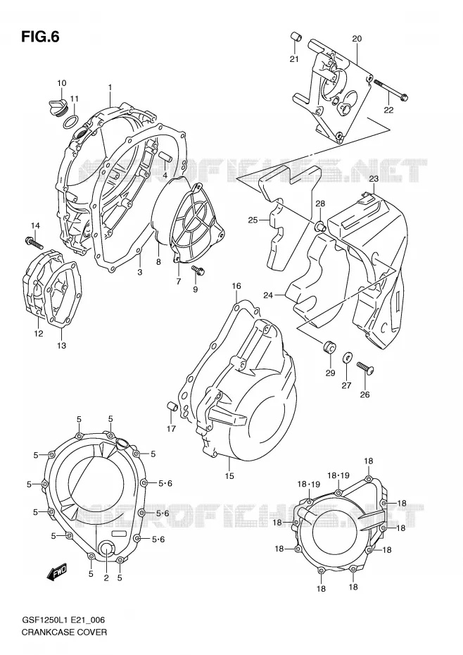 CASING Suzuki MOTO 1250 BANDIT 2011  GSF1250AL1(E21)