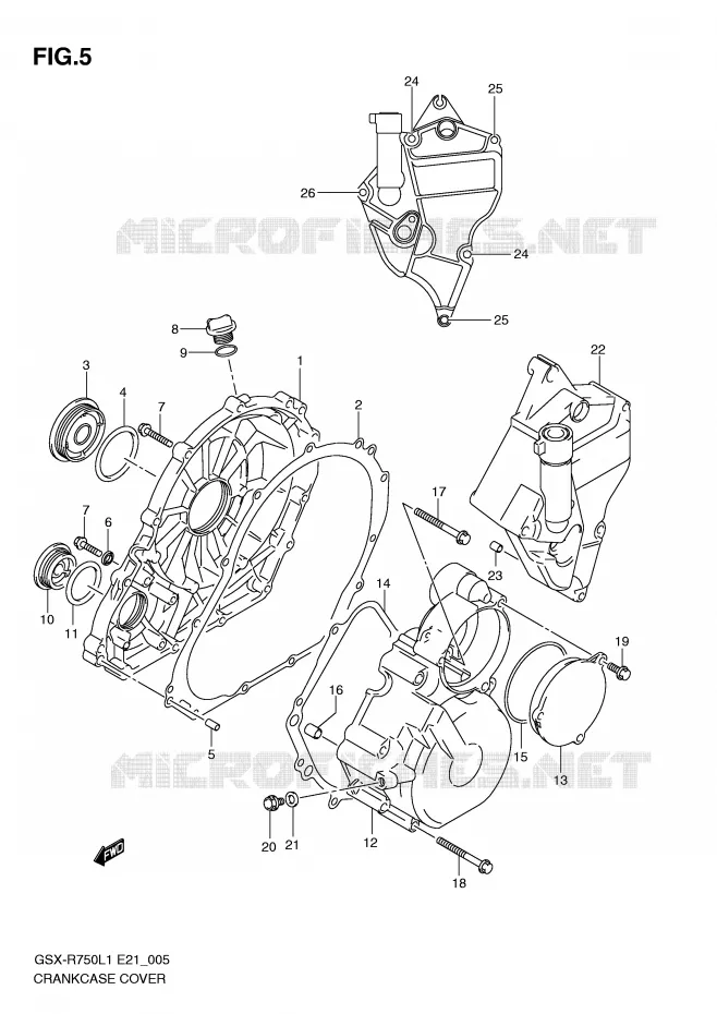 CASING Suzuki MOTO 750 GSX-R 2011  GSX-R750L1(E21)