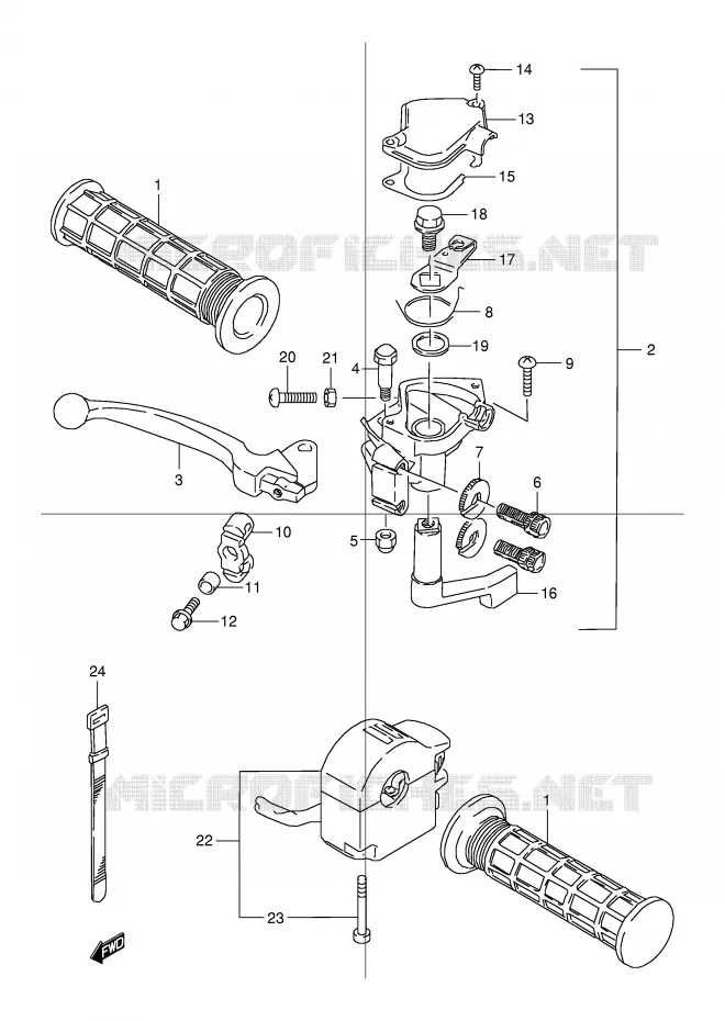 REM HENDEL Suzuki QUAD 80 QUADSPORT 1996  LT80T(P1)