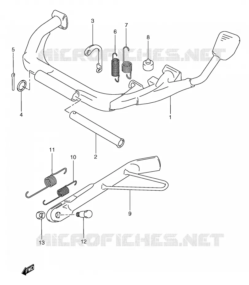 STAND (MODELE W) Suzuki SCOOTER 250 BURGMAN 2000  AN250RY(E2)