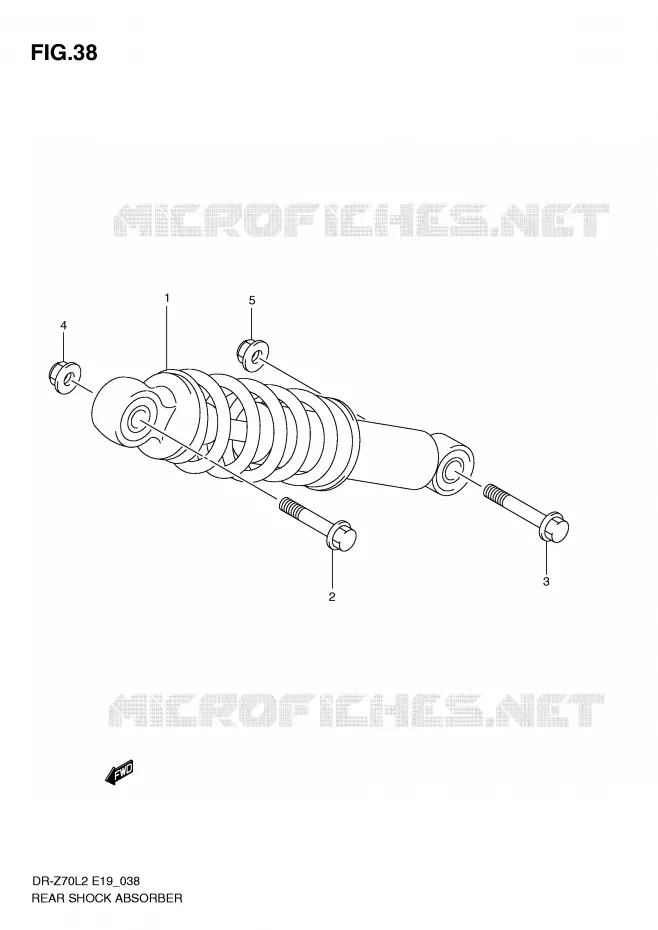 ACHTER SCHOKDEMPER Suzuki MOTO 70 DR-Z 2012  DR-Z70L2(E19)