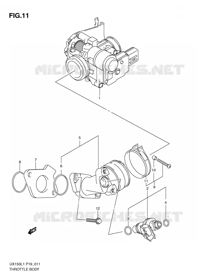 BRANDSTOFINJECTIE ASSY Suzuki SCOOTER 150 SIXTEEN 2011  UX150L1(P19)
