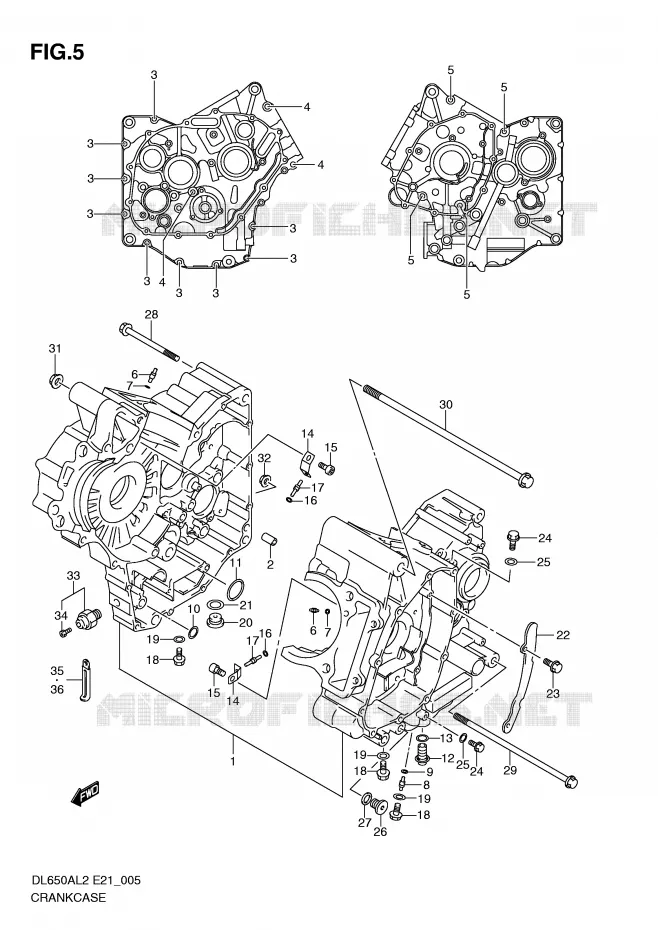 CASING Suzuki MOTO 650 V-STROM 2012  DL650AUEL2(E21)