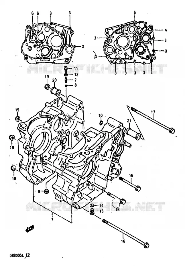 CASING Suzuki MOTO 800 DR 1990  DR800SL(L)