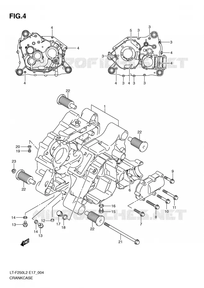 CASING Suzuki QUAD 250 OZARK 2012  LT-F250L2(E17)