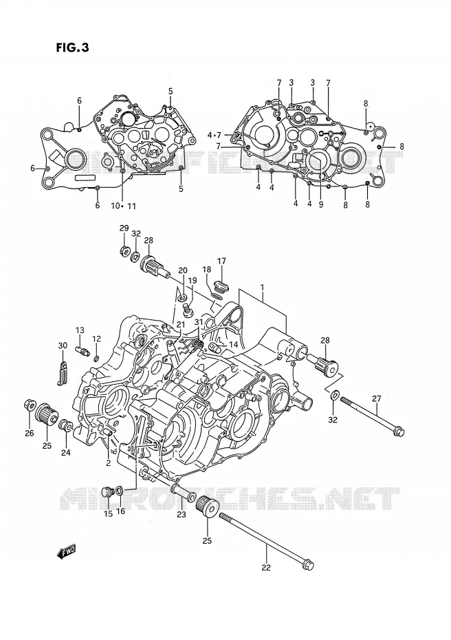 CASING Suzuki QUAD 250 QUADRUNNER 1987  LT-4WDH(E3)