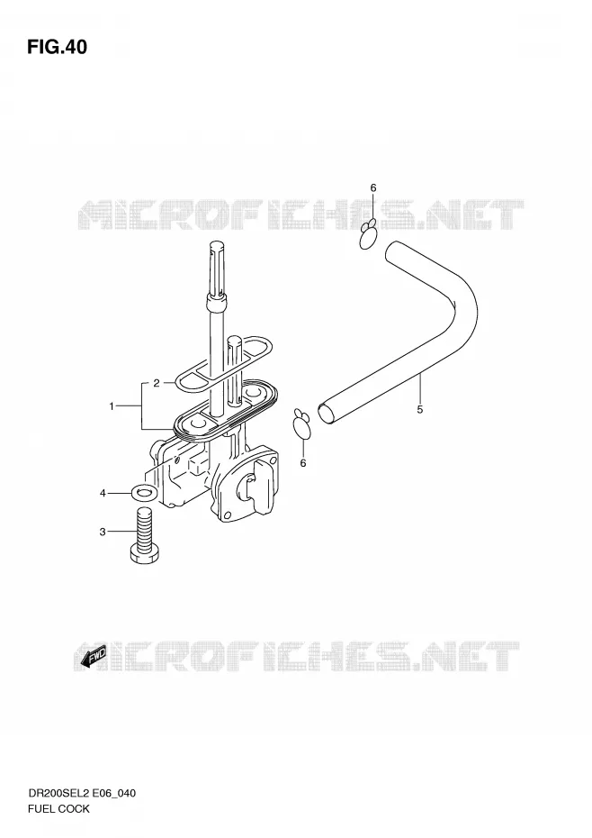 FUEL COCK Suzuki MOTO 200 DR 2012  DR200SEL2(E06)