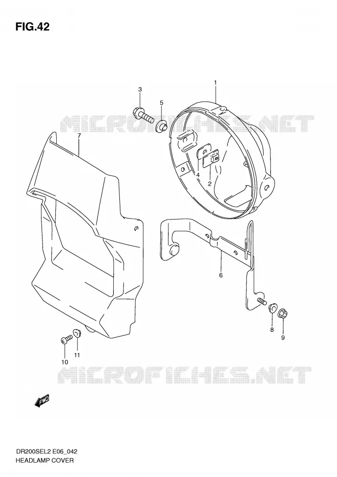 KUIPJE Suzuki MOTO 200 DR 2012  DR200SEL2(E06)