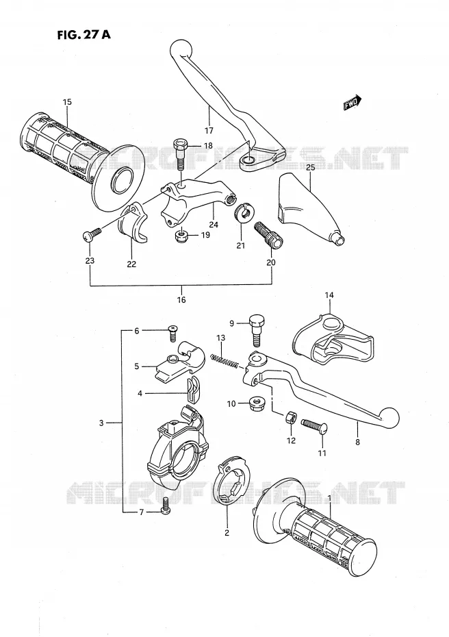 SCHAKELAARS (MODELE K/L/M/N/P/R/S) Suzuki MOTO 80 RM 1991  RM80M(E24)
