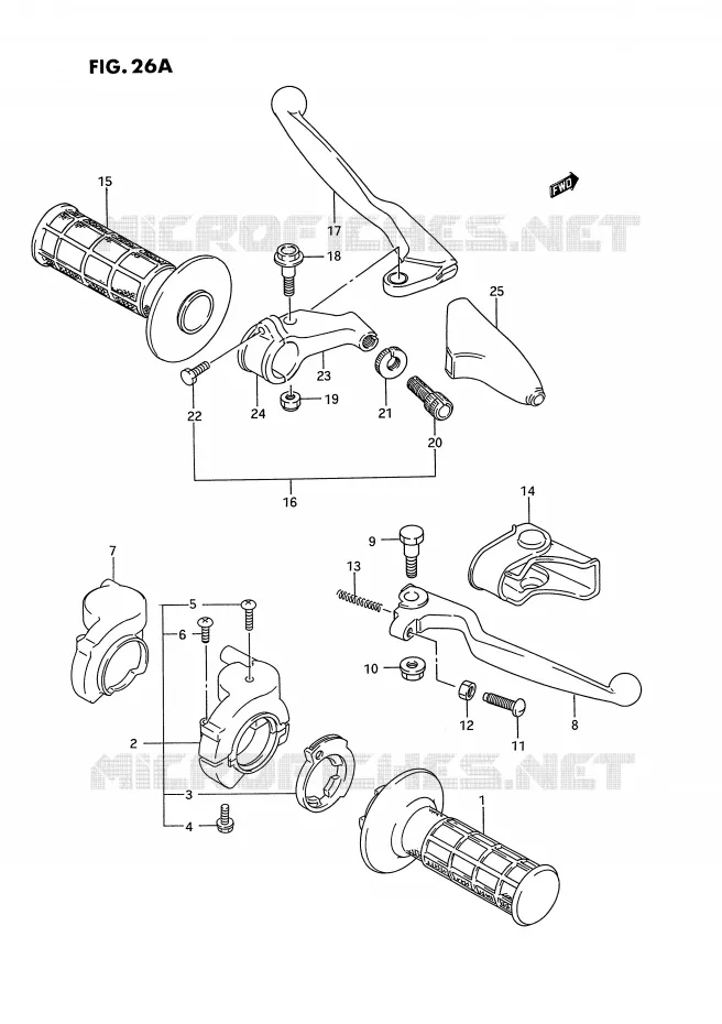 SCHAKELAARS (MODELE S) Suzuki MOTO 250 RM-250 1995  RM250S(E3)