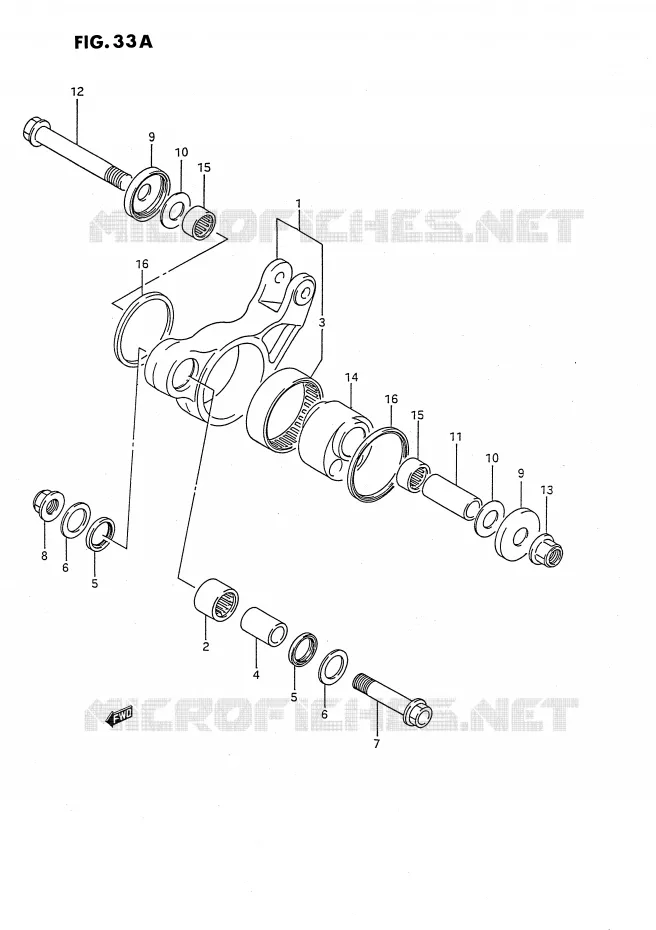 SCHOKBREKER AANEENSCHAKELING (MODELE H/K) Suzuki MOTO 80 RM 1990  RM80L(E24)